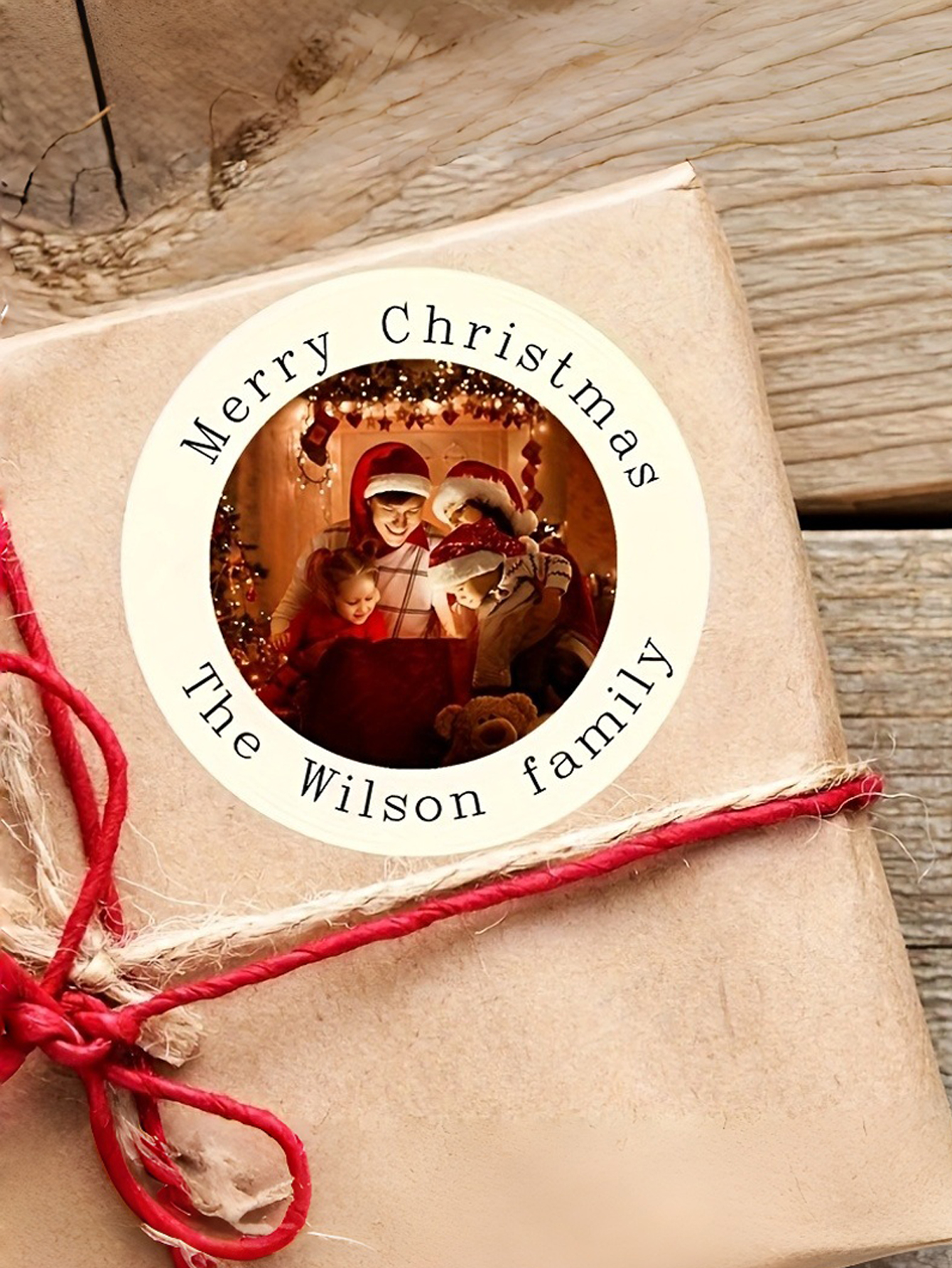 Custom Family Christmas Stickers